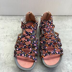 Baretraps Multicolor Zipper Comfort Samina Strappy Sandals Womens Size 7.5M